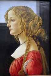 Retrato de perfil de una joven